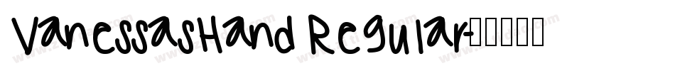 VanessasHand Regular字体转换